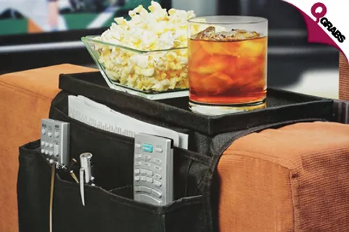 For QR35, Straighten Up Your Sofas with an Arm Rest Organizer! (QR79 Value)